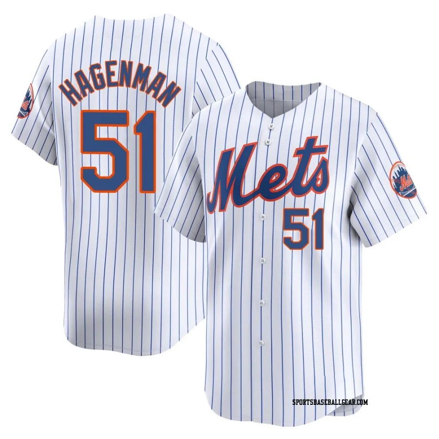 Justin Hagenman Youth New York Mets White Limited Home Jersey