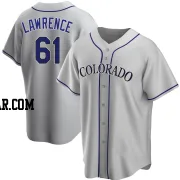 Justin Lawrence Men's Colorado Rockies Gray Replica Road Jersey