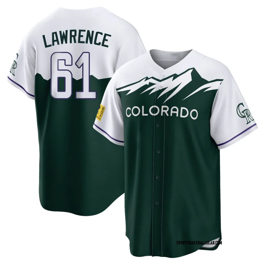 Justin Lawrence Men's Colorado Rockies Green Replica 2022 City Connect Jersey