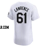 Justin Lawrence Men's Colorado Rockies White Elite Home Jersey