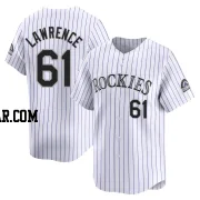 Justin Lawrence Men's Colorado Rockies White Limited Home Jersey