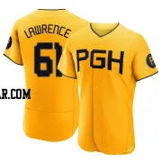 Justin Lawrence Men's Pittsburgh Pirates Gold Authentic 2023 City Connect Jersey