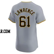 Justin Lawrence Men's Pittsburgh Pirates Gray Elite Road Jersey