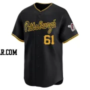 Justin Lawrence Youth Pittsburgh Pirates Black Limited Alternate Jersey