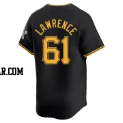Justin Lawrence Youth Pittsburgh Pirates Black Limited Alternate Jersey