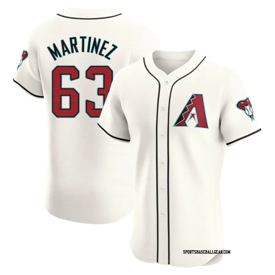 Justin Martinez Men's Arizona Diamondbacks Cream Elite Home Jersey