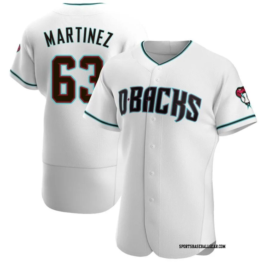 Justin Martinez Men's Arizona Diamondbacks White/Teal Authentic Alternate Jersey