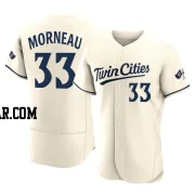 Justin Morneau Men's Minnesota Twins Cream Authentic Alternate 2023 Jersey