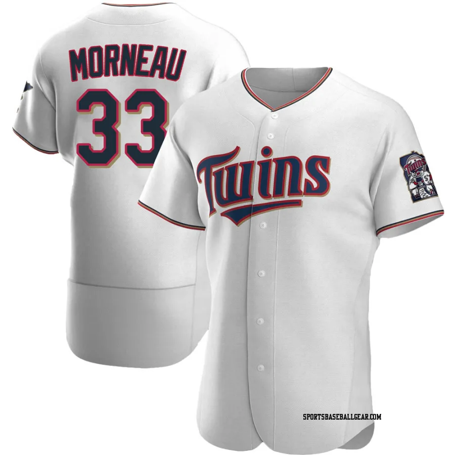 Justin Morneau Men's Minnesota Twins White Authentic Home Jersey
