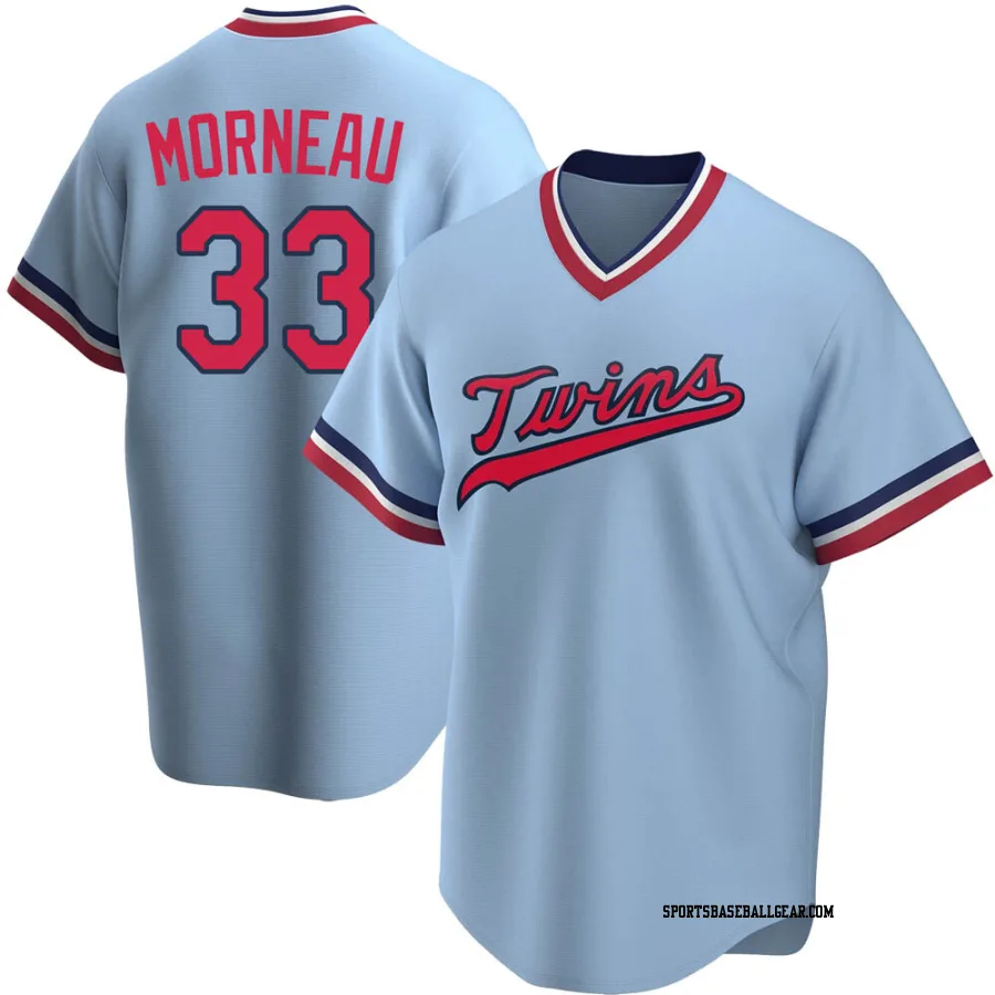 Justin Morneau Youth Minnesota Twins Light Blue Replica Road Cooperstown Collection Jersey