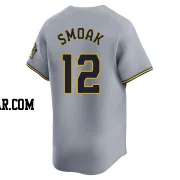 Justin Smoak Youth Milwaukee Brewers Gray Limited Away Jersey