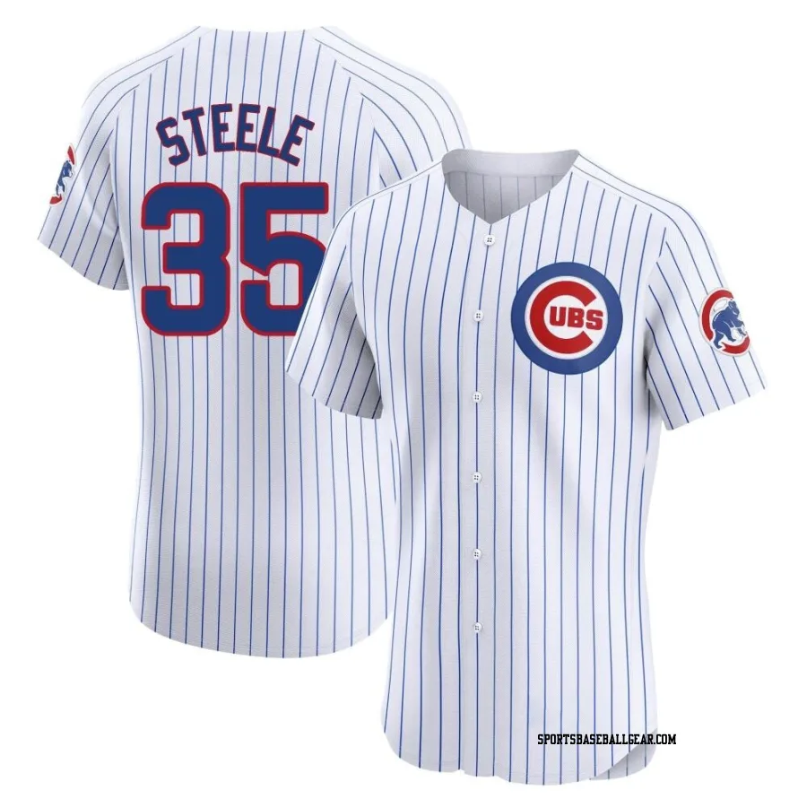 Justin Steele Men's Chicago Cubs White Elite Home Jersey