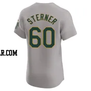 Justin Sterner Men's Oakland Athletics Gray Elite Road Jersey