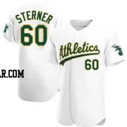 Justin Sterner Men's Oakland Athletics White Authentic Home Jersey