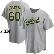 Justin Sterner Youth Oakland Athletics Gray Replica Road Jersey