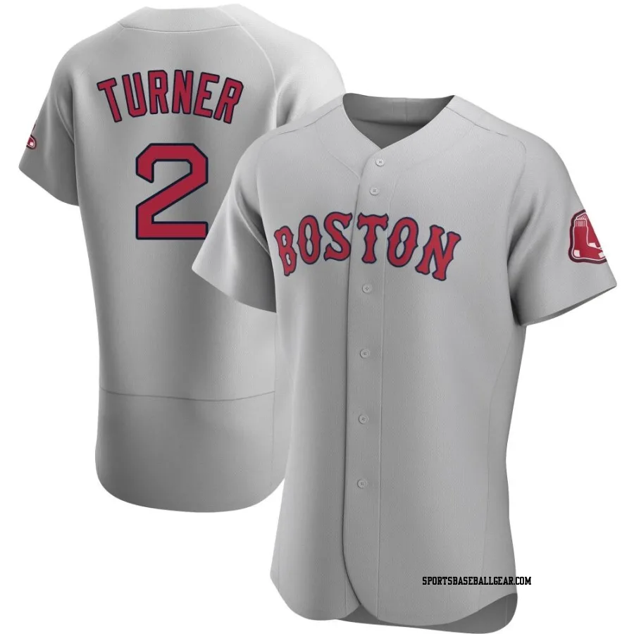 Justin Turner Men's Boston Red Sox Gray Authentic Road Jersey