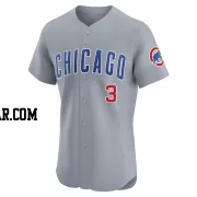 Justin Turner Men's Chicago Cubs Gray Elite Road Jersey