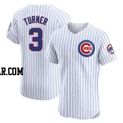 Justin Turner Men's Chicago Cubs White Elite Home Jersey
