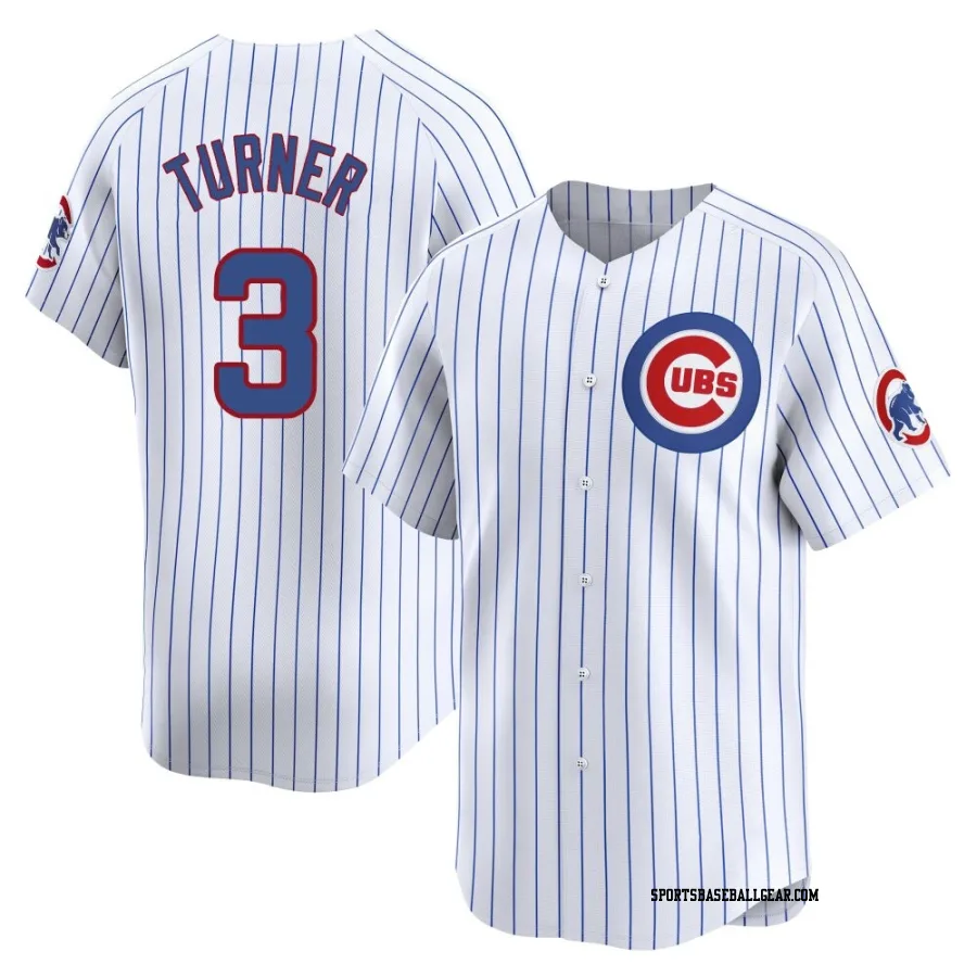 Justin Turner Men's Chicago Cubs White Limited Home Jersey