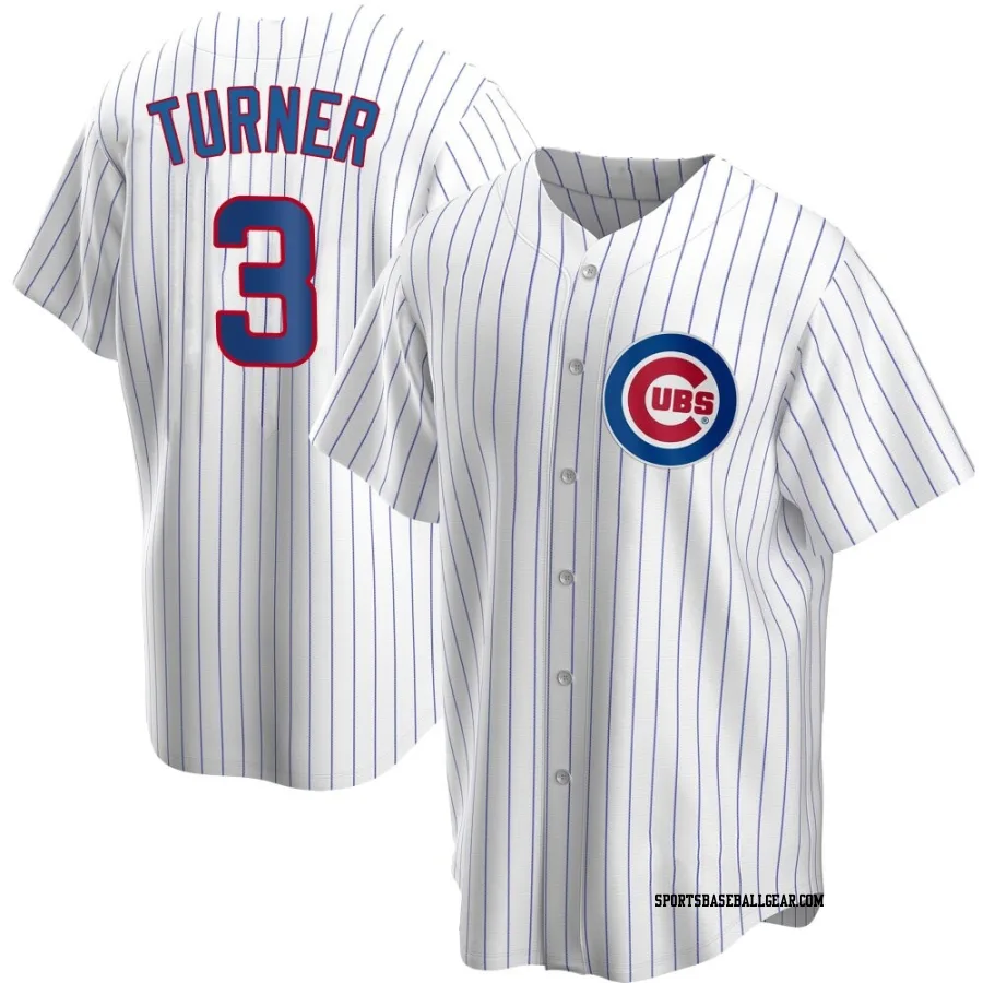 Justin Turner Men's Chicago Cubs White Replica Home Jersey