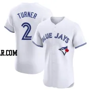 Justin Turner Men's Toronto Blue Jays White Elite Home Jersey
