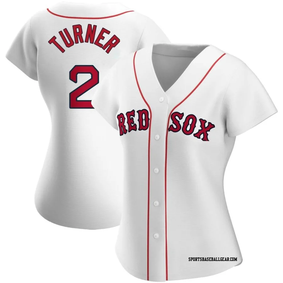 Justin Turner Women's Boston Red Sox White Authentic Home Jersey