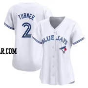 Justin Turner Women's Toronto Blue Jays White Limited Home Jersey