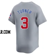 Justin Turner Youth Chicago Cubs Gray Limited Road Jersey