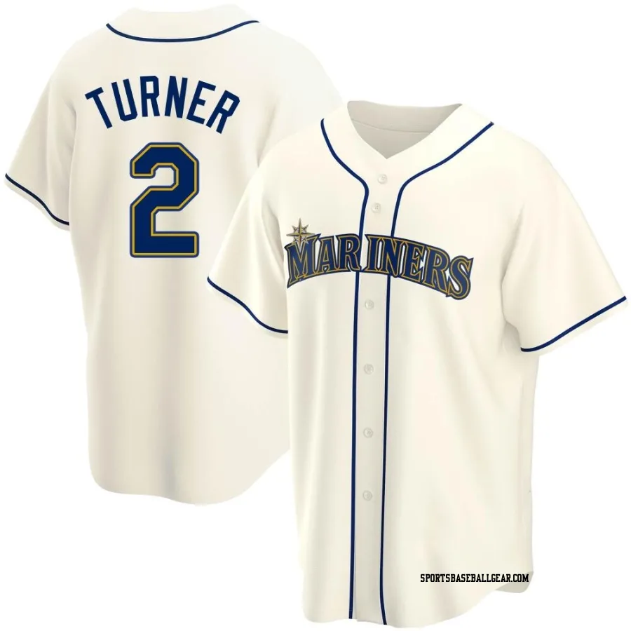 Justin Turner Youth Seattle Mariners Cream Replica Alternate Jersey