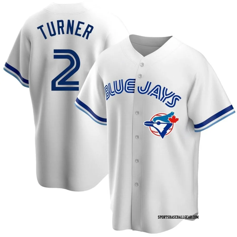 Justin Turner Youth Toronto Blue Jays White Replica Home Cooperstown Collection Jersey