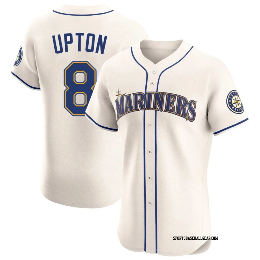 Justin Upton Men's Seattle Mariners Cream Elite Alternate Jersey
