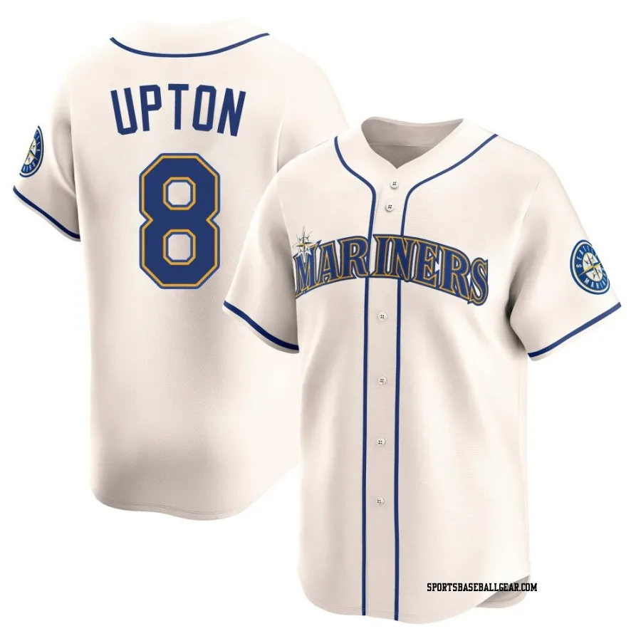 Justin Upton Men's Seattle Mariners Cream Limited Alternate Jersey