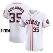 Justin Verlander Men's Houston Astros White Elite Home Jersey