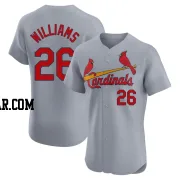 Justin Williams Men's St. Louis Cardinals Gray Elite Road Jersey