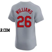 Justin Williams Men's St. Louis Cardinals Gray Elite Road Jersey