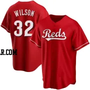 Justin Wilson Youth Cincinnati Reds Red Replica Alternate Jersey