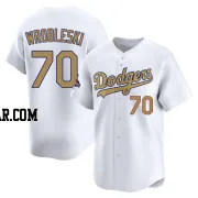 Justin Wrobleski Men's Los Angeles Dodgers Gold Limited White 2025 Collection Jersey