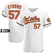 Kade Strowd Men's Baltimore Orioles White Authentic Home Jersey