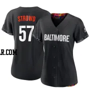Kade Strowd Women's Baltimore Orioles Black Authentic 2023 City Connect Jersey