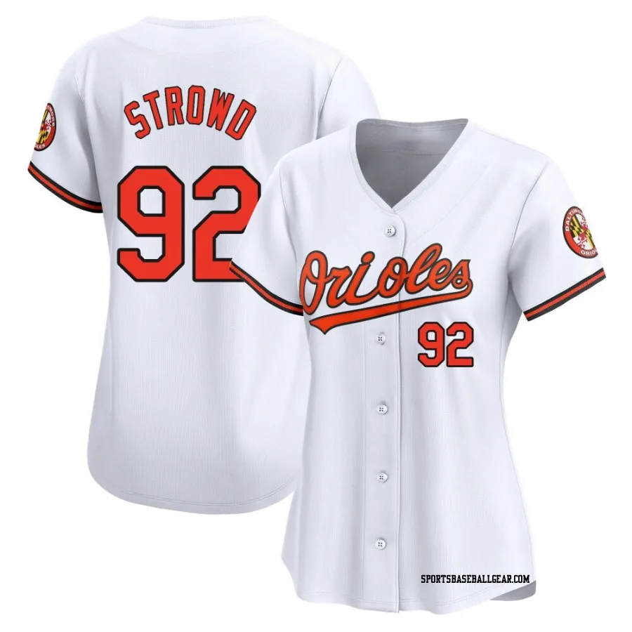 Kade Strowd Women's Baltimore Orioles White Limited Home Jersey