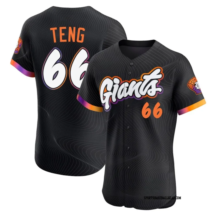 Kai-Wei Teng Men's San Francisco Giants Anthracite Elite 2025 City Connect Jersey