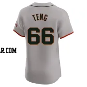 Kai-Wei Teng Men's San Francisco Giants Gray Elite Road Jersey