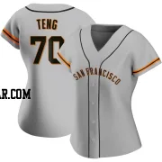 Kai-Wei Teng Women's San Francisco Giants Gray Replica Road Jersey
