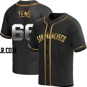 Kai-Wei Teng Youth San Francisco Giants Black Golden Replica Alternate Jersey