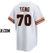 Kai-Wei Teng Youth San Francisco Giants White Limited Throwback Cooperstown Collection Jersey