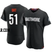 Kaleb Ort Men's Baltimore Orioles Black Authentic 2023 City Connect Jersey