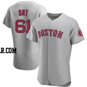Kaleb Ort Men's Boston Red Sox Gray Authentic Road Jersey