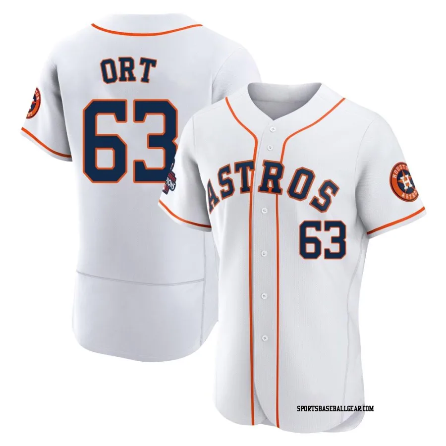 Kaleb Ort Men's Houston Astros White Authentic 2022 World Series Champions Home Jersey