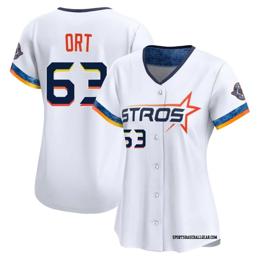 Kaleb Ort Women's Houston Astros White Limited 2025 City Connect Jersey