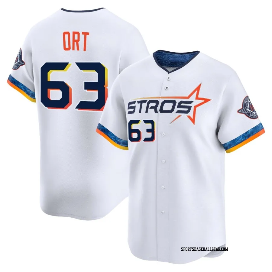Kaleb Ort Youth Houston Astros White Limited 2025 City Connect Jersey